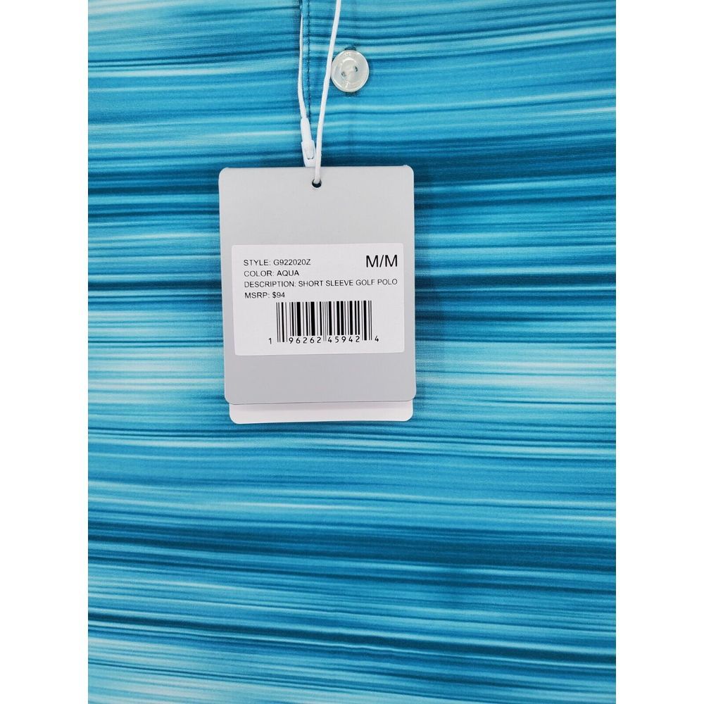 Hickey Freeman Aqua Golf Polo Shirt Men's Size Small Wicking UPF Ret $94 New - Picture 5 of 6